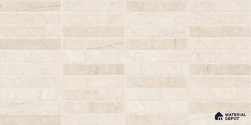 Brick Wall Tile TL 11997 B Quios Crema Brick Decor 4 ft x 2 ft Matte Finish Vitrified Tile - 9 mm