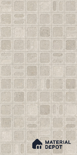 Punch Wall Tile TL 11973 Fossil Grey Decore 4 ft x 2 ft Matte Finish Vitrified Tile - 9 mm
