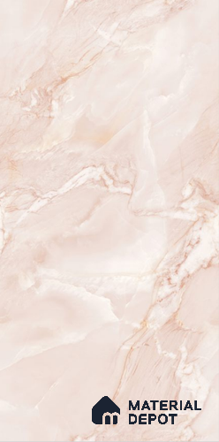 Endless Marble Floor & Wall Tile TL 10854 H Saturn Pink 4 ft x 2 ft Glossy Finish Vitrified Tile - 9 mm | 4 Random Designs | Suitable for Living Room, Bedroom & Kitchen