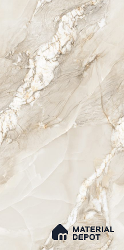 Endless Marble Floor & Wall Tile TL 10854 Saturn Crema 4 ft x 2 ft Carving Matte Finish Vitrified Tile - 9 mm | 4 Random Designs | Suitable for Living Room, Bedroom & Kitchen