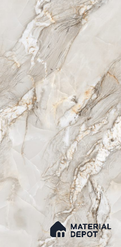 Endless Marble Floor & Wall Tile TL 10854 F Saturn Grey 4 ft x 2 ft Glossy Finish Vitrified Tile - 9 mm | 4 Random Designs | Suitable for Living Room, Bedroom & Kitchen