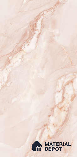Endless Marble Floor & Wall Tile TL 10854 D Saturn Pink 4 ft x 2 ft Carving Matte Finish Vitrified Tile - 9 mm | 4 Random Designs | Suitable for Living Room, Bedroom & Kitchen