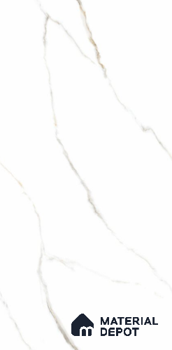 Endless Marble Floor & Wall Tile TL 10849 C Statuario Syna Gold 4 ft x 2 ft Glossy Finish Vitrified Tile - 9 mm | 4 Random Designs | Suitable for Living Room, Bedroom & Kitchen