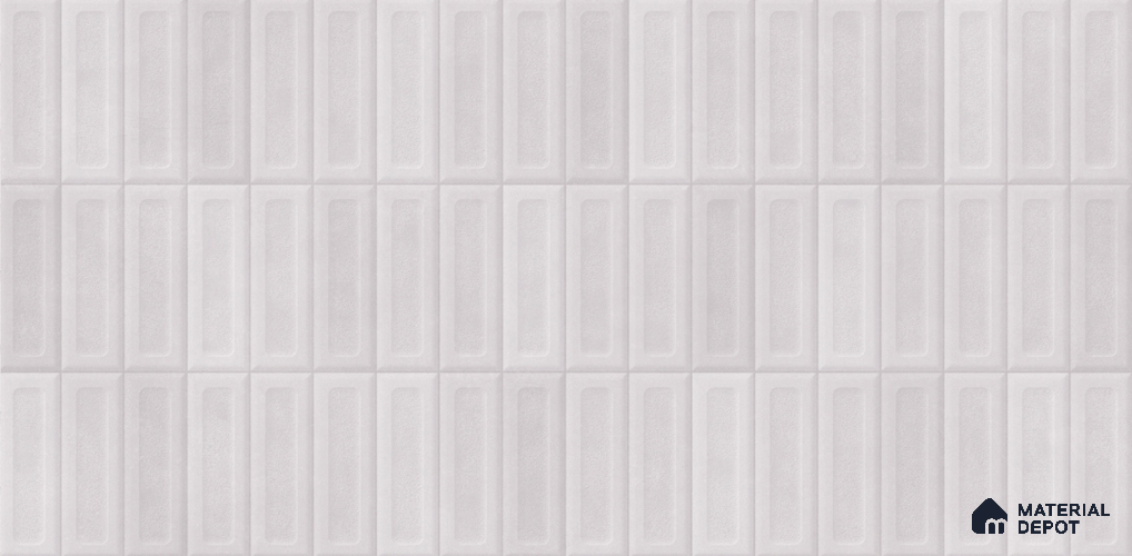 Subway Wall Tile TL 11968 C Viena Mist Decor-2 4 ft x 2 ft Metallic Finish Vitrified Tile - 9 mm