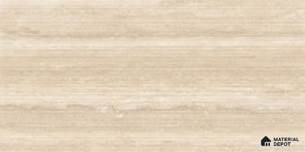 Stone Wall Tile TL 11992 B Traverk Natural Linear Decor 4 ft x 2 ft Matte Finish Vitrified Tile - 9 mm