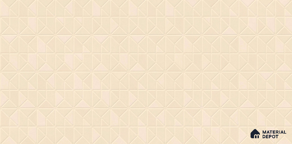 Patterned Wall Tile TL 11969 B Viena Beige Decor-1 4 ft x 2 ft Metallic Finish Vitrified Tile - 9 mm