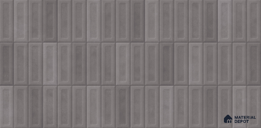 Subway Wall Tile TL 11970 C Viena Gris Decor-2 4 ft x 2 ft Metallic Finish Vitrified Tile - 9 mm