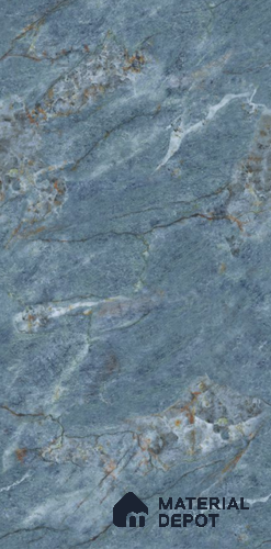 Endless Marble Floor & Wall Tile TL 10870 B Ileum Green 4 ft x 2 ft High Gloss Finish Vitrified Tile - 9 mm | 5 Random Designs | Suitable for Living Room, Bedroom & Kitchen