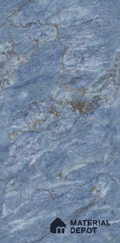 Endless Marble Floor & Wall Tile TL 10870 Ileum Blue 4 ft x 2 ft High Gloss Finish Vitrified Tile - 9 mm | 5 Random Designs | Suitable for Living Room, Bedroom & Kitchen