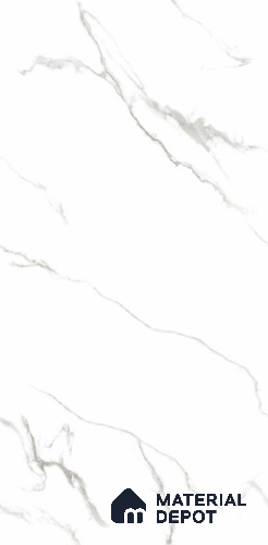 Endless Marble Floor & Wall Tile TL 10867 Venato Bianco 4 ft x 2 ft Glossy Finish Vitrified Tile - 9 mm | 7 Random Designs | Suitable for Living Room, Bedroom & Kitchen