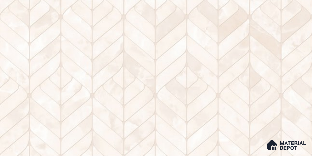 Patterned Wall Tile TL 12011 Nebula Mist Decor 4 ft x 2 ft Matte Finish Vitrified Tile - 9 mm