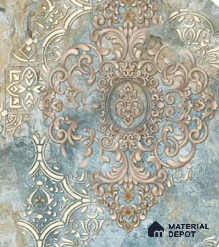4015 | 10 Meter x 21 Inches Damask Look Wallpaper - 57.41 Sq. Ft. | Minimum 15% wastage during installation