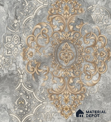 4016 | 10 Meter x 21 Inches Damask Look Wallpaper - 57.41 Sq. Ft. | Minimum 15% wastage during installation