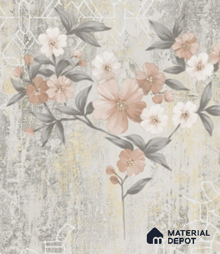 4033 | 10 Meter x 21 Inches Florals Look Wallpaper - 57.41 Sq. Ft. | Minimum 15% wastage during installation
