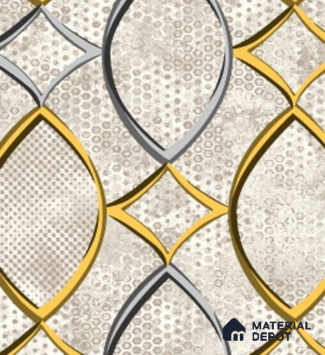 4048 | 10 Meter x 21 Inches Geometric Look Wallpaper - 57.41 Sq. Ft. | Minimum 15% wastage during installation