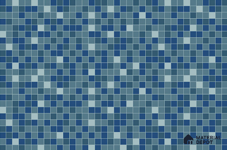 TL 08304 Blue Light 1.5 ft x 1 ft Glossy Finish Ceramic Wall Tile - 7.5 mm