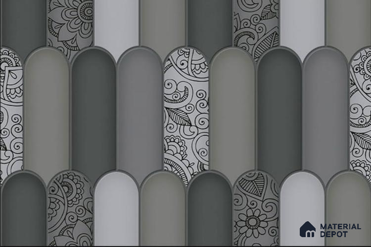 Budget Friendly Faux Subway Wall Tile Value For Money TL 03383 18 x 12 inch - Ceramic Glossy Finish -6 mm | Suitable for Kitchen & Bathroom