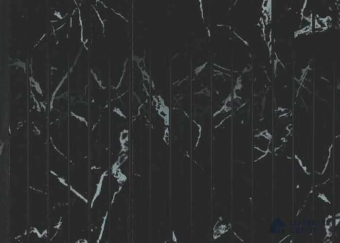 Black Marble Louver PN 05624 8 ft x 6 inch Charcoal Panel - 11 mm | Suitable for Feature Wall, TV Unit & Living Room | Width is Subjected to 5% Variation