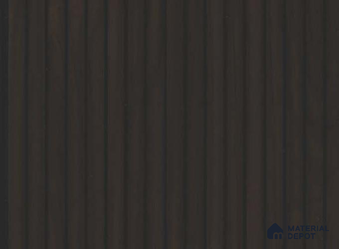 Brown Wooden Louver PN 05625 8 ft x 6 inch Charcoal Panel - 11 mm | Suitable for Feature Wall, TV Unit & Living Room | Width is Subjected to 5% Variation