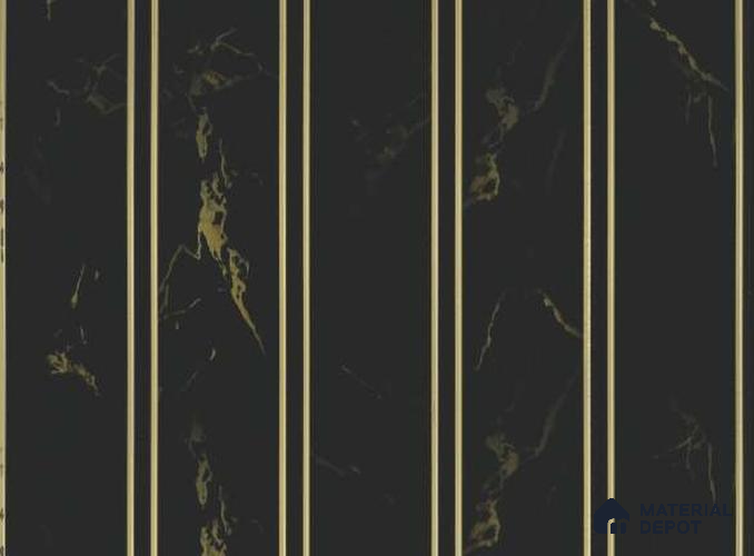 Brown Marble Louver PN 05629 8 ft x 6 inch Charcoal Panel - 11 mm | Suitable for Feature Wall, TV Unit & Living Room | Width is Subjected to 5% Variation