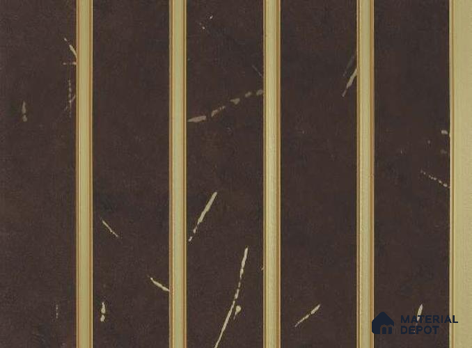 Brown Marble Louver PN 05631 8 ft x 6 inch Charcoal Panel - 11 mm | Suitable for Feature Wall, TV Unit & Living Room | Width is Subjected to 5% Variation