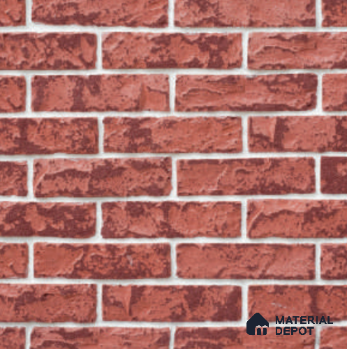 Rusted Brick Series WL 00415 Concrete Panel 9 in x 2 in - 18 mm