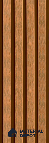 PN 06369 B WPC 3/4 Design 9.6 ft x 8.6 inch Exterior Wall Panel - 26 mm | Suitable for Facade, Balcony, Cafeteria | Suitable for Balcony, Facade & Open Area | Width is Subjected to 5% Variation