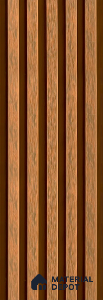 PN 06369 C WPC Slim Design 9.6 ft x 8.6 inch Exterior Wall Panel - 26 mm | Suitable for Facade, Balcony, Cafeteria | Suitable for Balcony, Facade & Open Area | Width is Subjected to 5% Variation