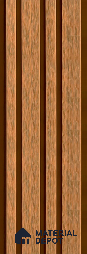PN 06369 D WPC Barcode Design 8 ft x 8.6 inch Exterior Wall Panel - 26 mm | Suitable for Facade, Balcony, Cafeteria | Suitable for Balcony, Facade & Open Area | Width is Subjected to 5% Variation