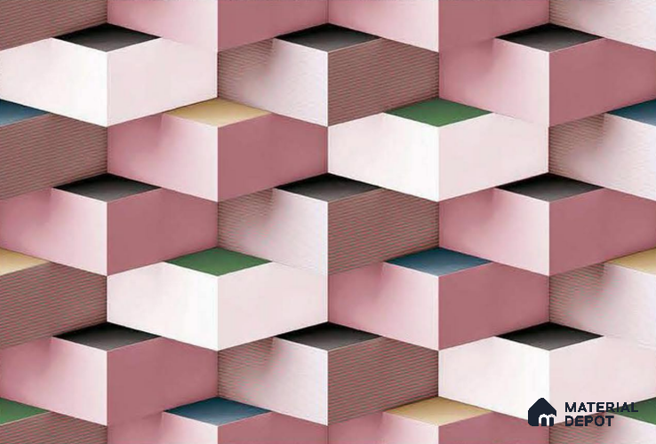 Patterned Look Wall Tile TL 08761 B 18 x 12 inch Glossy Finish Ceramic Tile - 8 mm