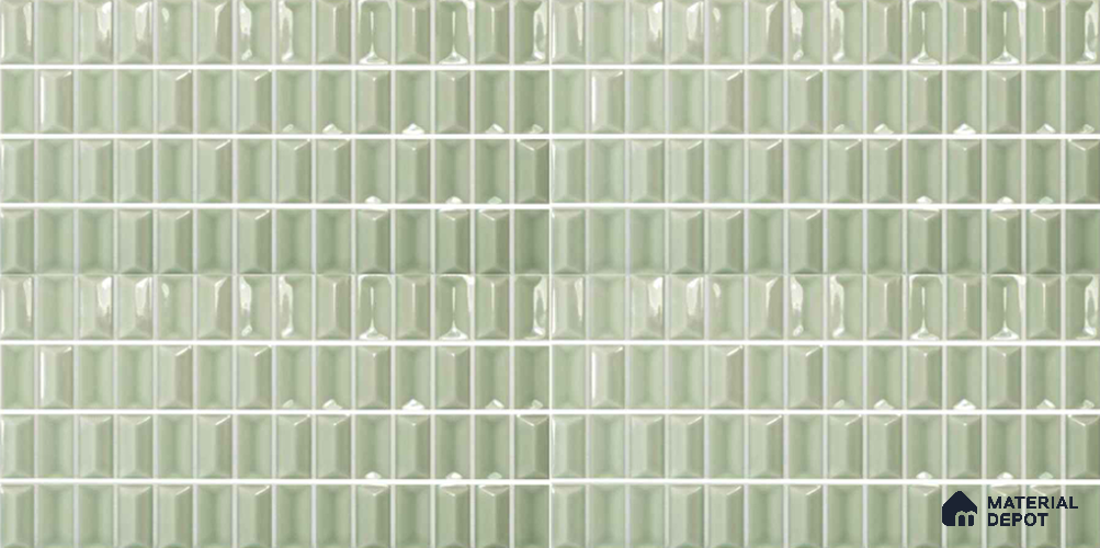 Mosaic Wall Tile TL 10509 C 10 in x 5 in Ceramic Glossy Finish - 11 mm
