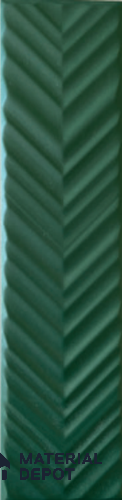 Subway Wall Tile TL 10522 O Chevron Design 8 in x 2 in Ceramic Matte Finish - 9 mm