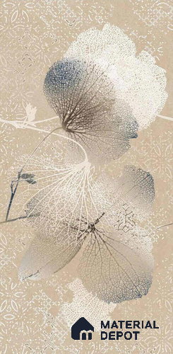 Floral Wall Tile TL 08677 Beige Highlighter 4 ft x 2 ft Matte Finish Vitrified Tile - 9 mm