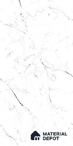 TL 08666 B White 4 ft x 2 ft Matte Finish Vitrified Floor & Wall Tile - 9 mm