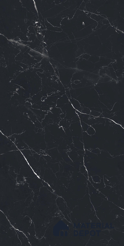 TL 08666 Black 4 ft x 2 ft Matte Finish Vitrified Floor & Wall Tile - 9 mm
