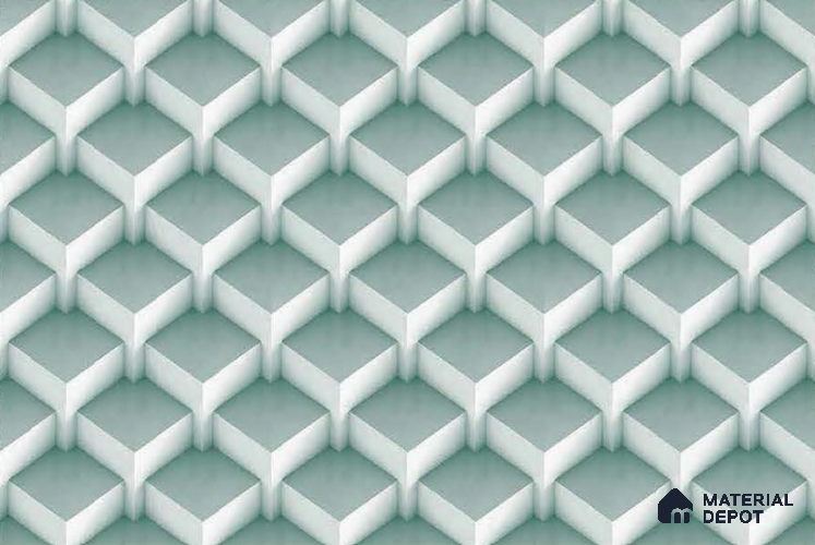 Patterned Look Wall Tile TL 08760 18 x 12 inch Glossy Finish Ceramic Tile - 8 mm