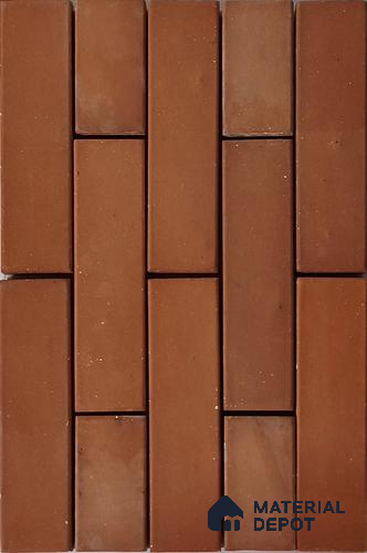 Brick Wall Cladding WL 00193 | 150 x 50 mm Matte Finish Hand Crafted Clay Wall Cladding - 12 mm | Suitable For Outdoor, Wall Cladding, Facade, Elevation & Balcony
