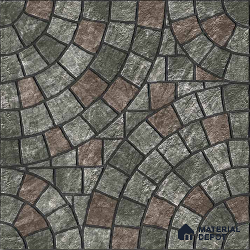 Stone Look Tile TL 09664 B 12x12 inch Matte Finish Vitrified Tile - 9 mm | Please Expect a Slight Variation of Pattern