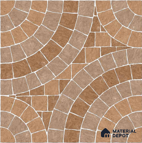 Stone Look  Tile TL 09664 12x12 inch Matte Finish Vitrified Tile - 9 mm | Please Expect a Slight Variation of Pattern