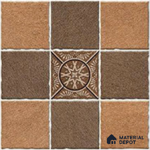 Stone Look  Tile TL 09673 16x16 inch Matte Finish Vitrified Tile - 12 mm | Pattern Alignment May Vary | 2-3 mm Spacer is Mandatory