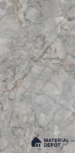 TL 08692 B Grey 4 ft x 2 ft Glossy Finish Vitrified Floor & Wall Tile - 8.5 mm