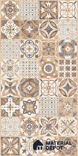 TL 08712 Brown 4 ft x 2 ft Glossy Finish Vitrified Floor & Wall Tile - 8.5 mm