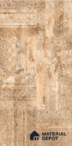 TL 08660 B Brown Highlighter 4 ft x 2 ft Matte Finish Vitrified Floor & Wall Tile - 9 mm