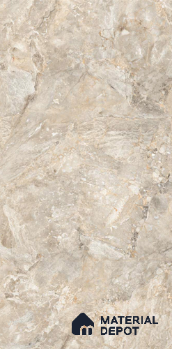 TL 08628 Brown 5.25 ft x 2.62 ft Glossy Finish Vitrified Floor & Wall Tile - 9 mm