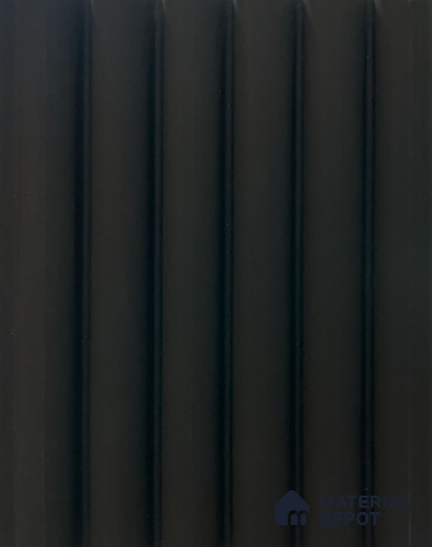Black Plain Colour Louver PN 06455 (LPR-519) Black 9.5 ft x 6.3 inch WPC Panel - 15 mm | Suitable for Feature Wall, TV Unit & Living Room | | Width is Subjected to 5% Variation