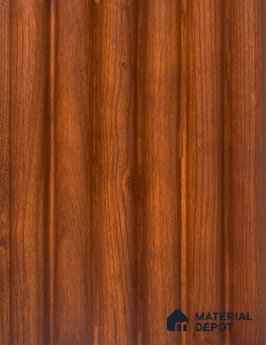 Brown Wooden Louver PN 06452 (LPR-516) Mahogany 9.5 ft x 6.3 inch WPC Panel - 15 mm | Suitable for Feature Wall, TV Unit & Living Room | | Width is Subjected to 5% Variation