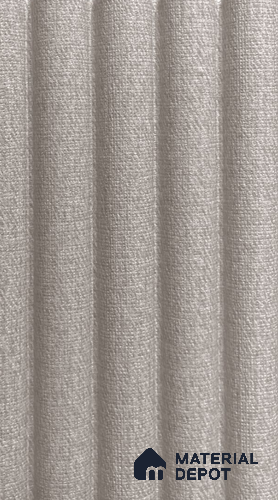 Grey Fabric Louver PN 06449 (LPR-512) Dark Fabric 9.5 ft x 6.3 inch WPC Panel - 15 mm | Suitable for Feature Wall, TV Unit & Living Room | | Width is Subjected to 5% Variation