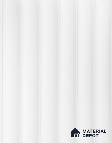 White Plain Colour Louver PN 06456 (LPR-520) White 9.5 ft x 6.3 inch WPC Panel - 15 mm | Suitable for Feature Wall, TV Unit & Living Room | | Width is Subjected to 5% Variation