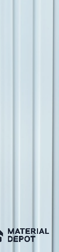 White Plain Colour Louver PN 05513 9.5 ft x 5 inch Charcoal Panel - 11 mm | Suitable for Feature Wall, TV Unit & Living Room | Width is Subjected to 5% Variation