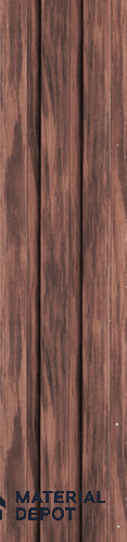 Brown Wooden Louver PN 05511 9.5 ft x 5 inch Charcoal Panel - 11 mm | Suitable for Feature Wall, TV Unit & Living Room | Width is Subjected to 5% Variation